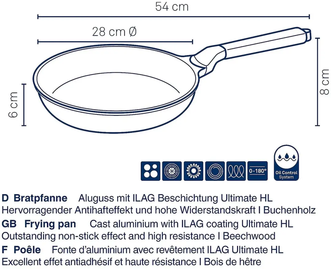 Kela Koekenpan 28cm Non-Stick Gerecycled Aluminium - Grijs - afbeelding 6 van 6