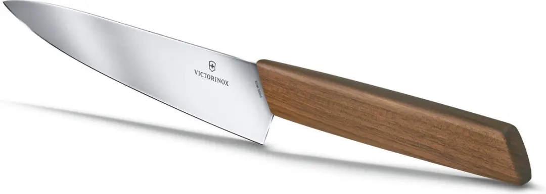 Victorinox Swiss Modern Koksmes 22cm - RVS/Walnoot - afbeelding 6 van 6
