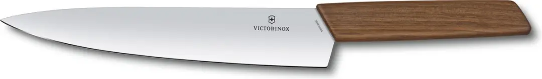 Victorinox Swiss Modern Koksmes 22cm - RVS/Walnoot