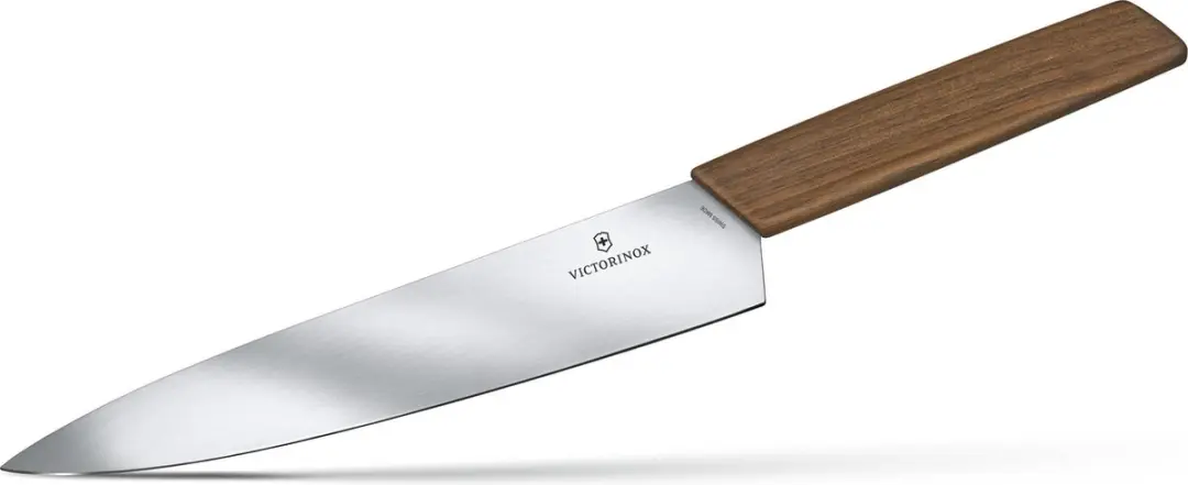 Victorinox Swiss Modern Koksmes 22cm - RVS/Walnoot