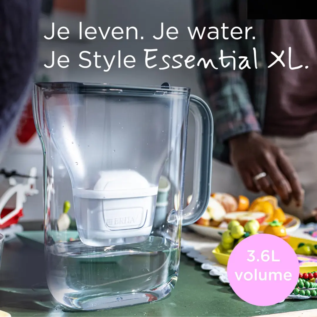BRITA Waterfilterkan Style Essential XL 3,6L - Blauw - MAXTRA PRO