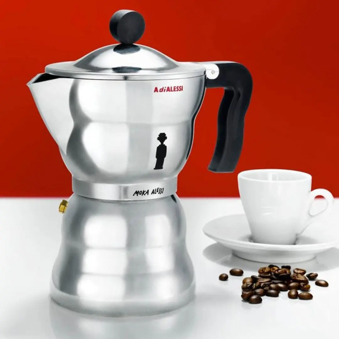 Alessi Percolator AAM33/3 - 3 Koppen - Zilver - afbeelding 6 van 6
