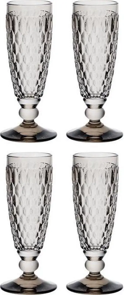 Villeroy & Boch Boston Champagnefluitjes Grijs