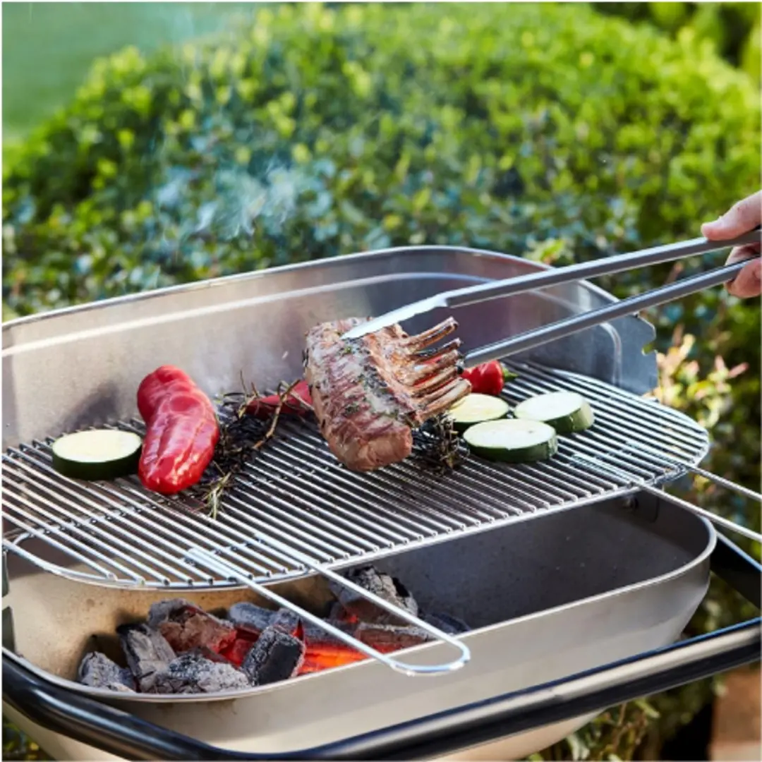 Barbecook Loewy 55 Houtskoolbarbecue RVS - 56x34cm - 4 Burgers