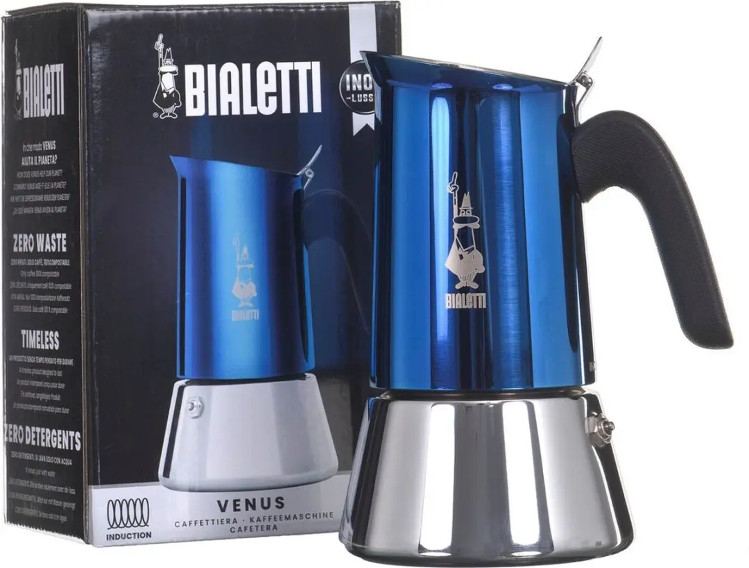 Bialetti Venus 0007275 Percolator 6 Koppen - Inductie - 235ml - Blauw