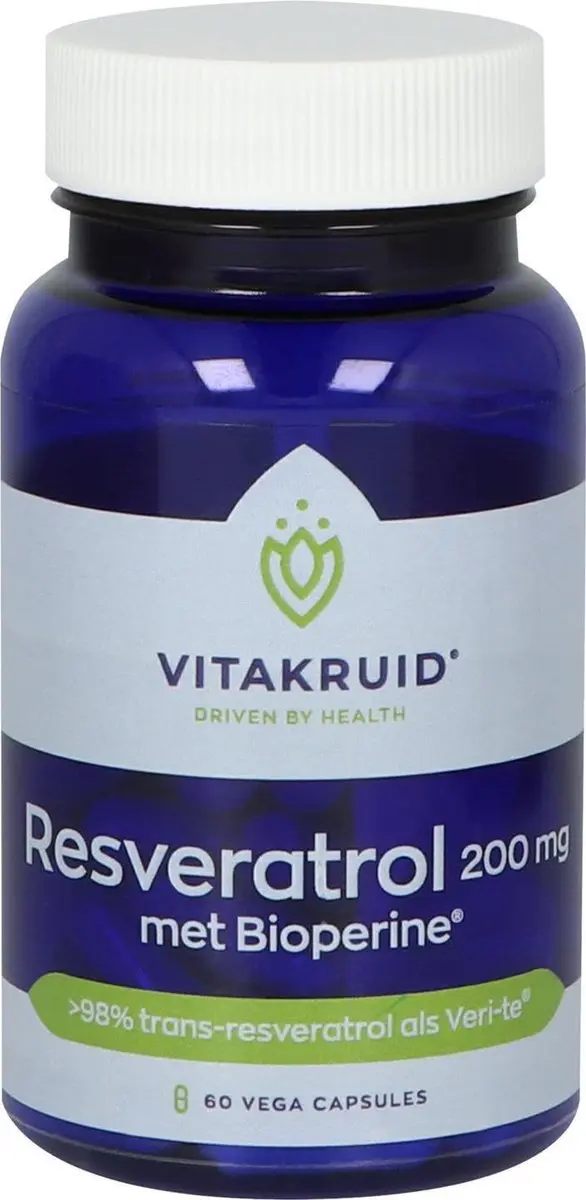 VitaKruid Resveratrol 200mg - 60 Vcaps - afbeelding 6 van 6