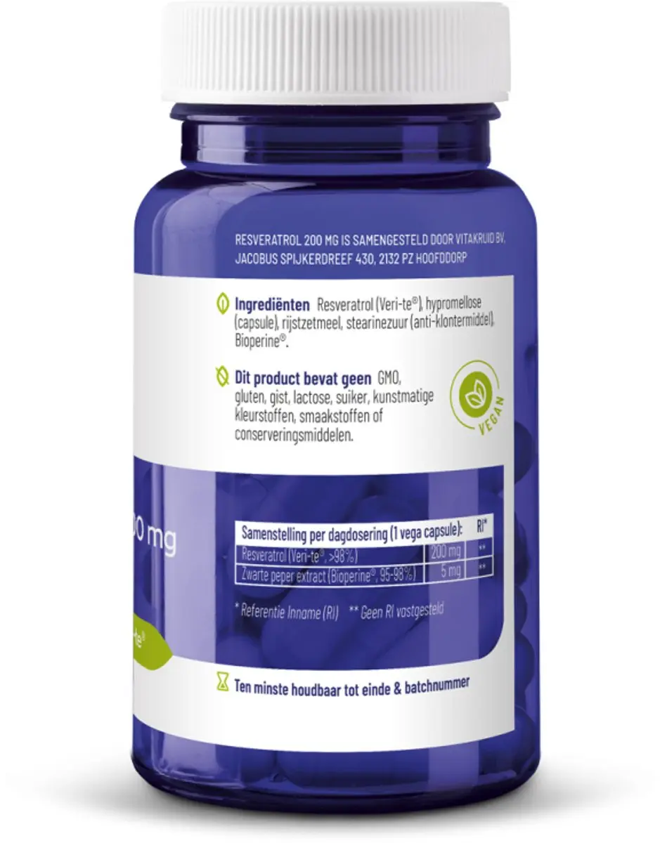 VitaKruid Resveratrol 200mg - 60 Vcaps