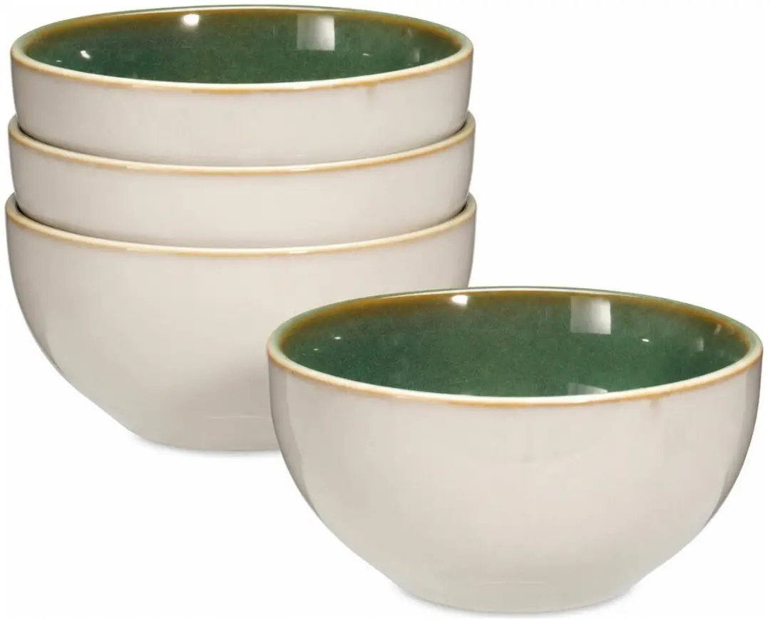 Excellent Houseware Kenji Soepkommen - 12 Stuks - Groen - 580ml