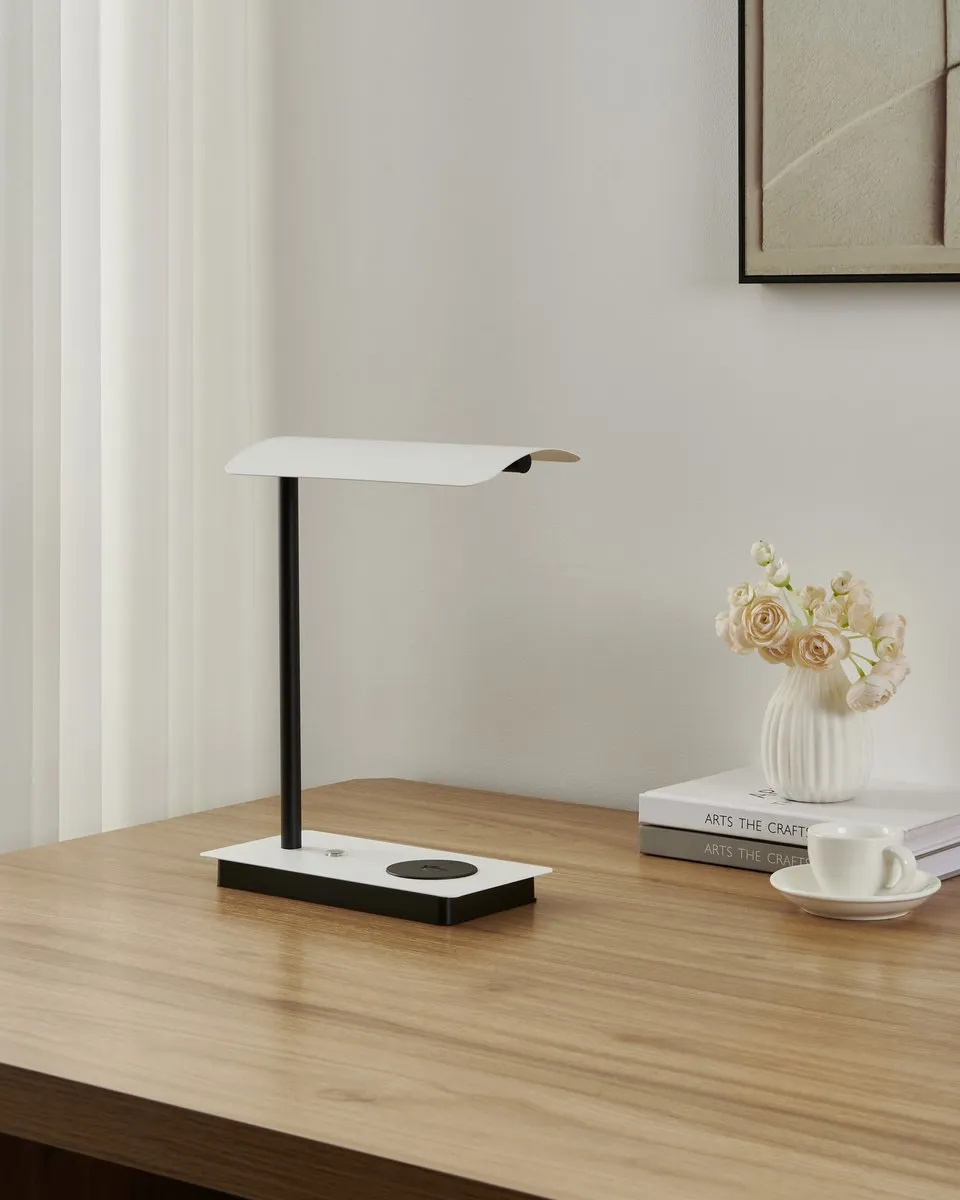 Eglo Arenaza Tafellamp - 24cm - Zwart/Wit