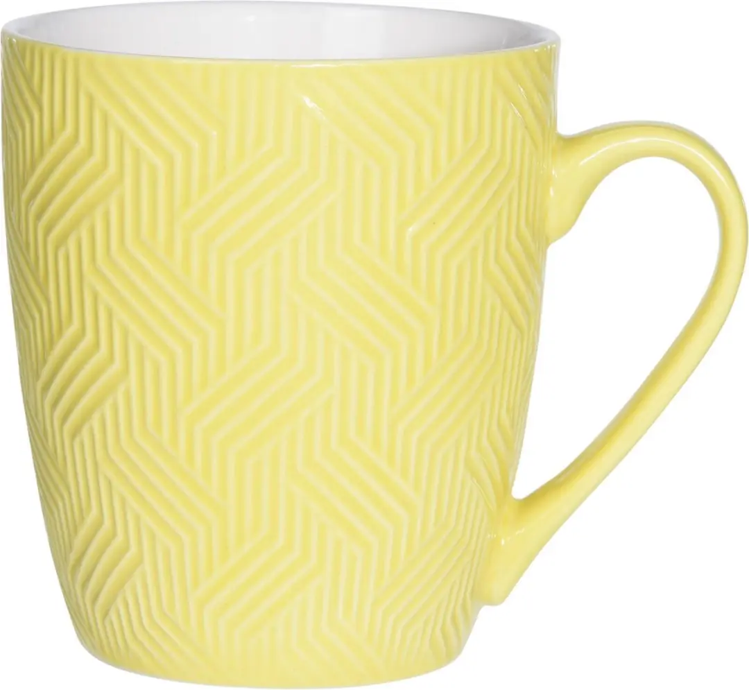 Excellent Houseware Koffie/Thee Mokken Q96000040 - 4 Stuks - 380ml - Blauw