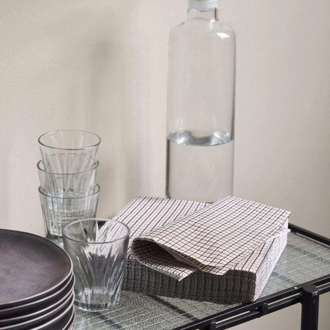 House Doctor Checkered Servetten - 40 Stuks - Paars - afbeelding 6 van 6