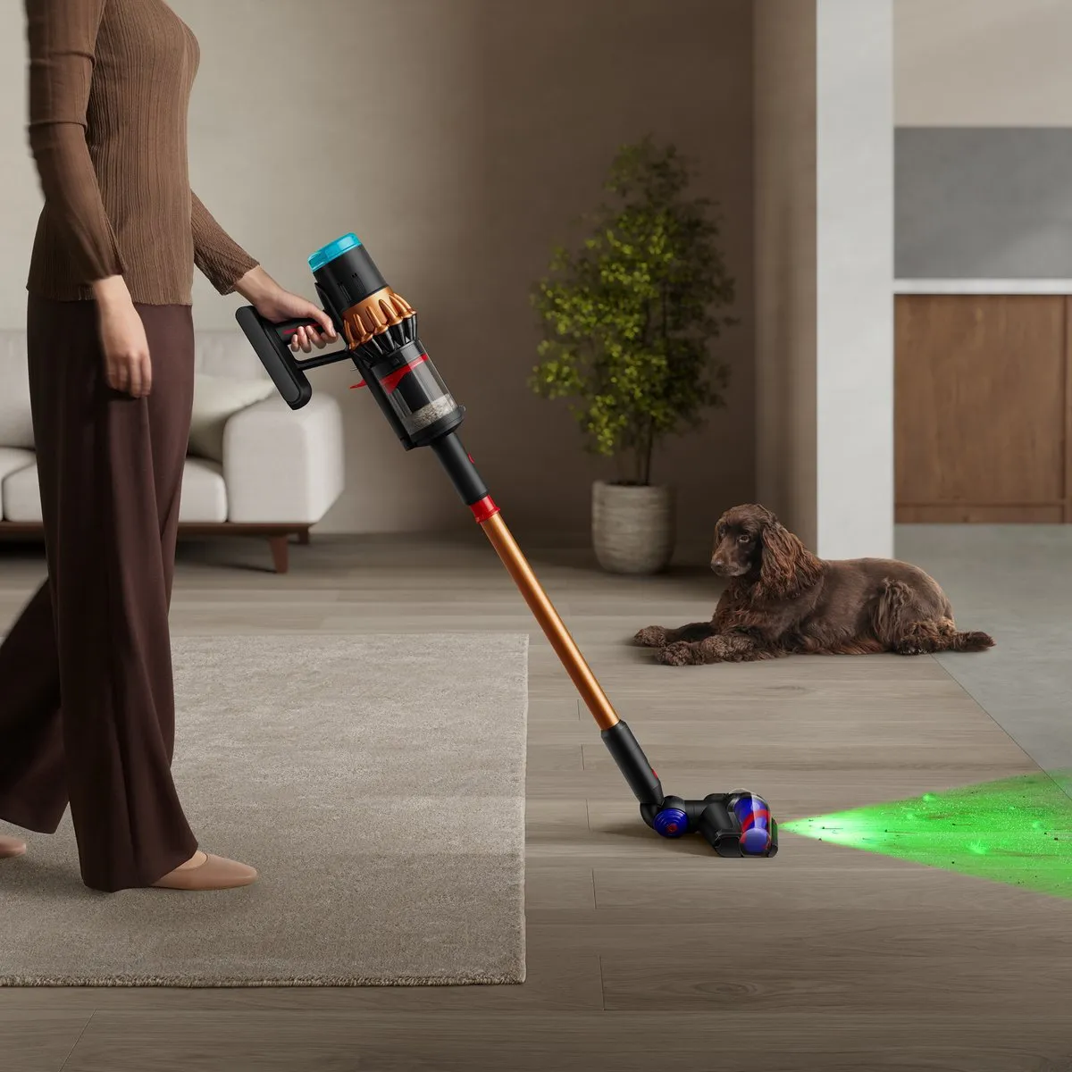 Dyson V16 Piston Animal Submarine - 315 Air Watts - Zwart/Geel