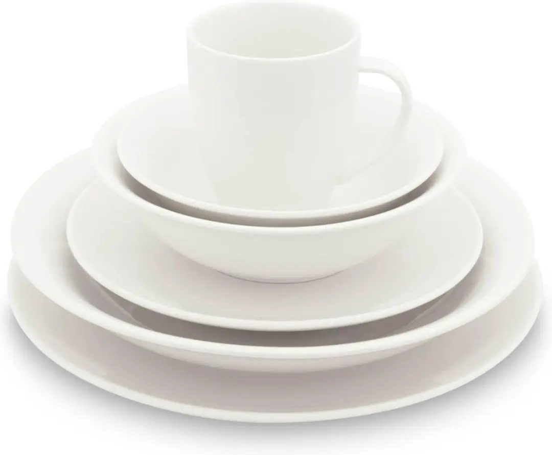 vtwonen Serviesset Raw Wit - 6 Personen - 36-delig