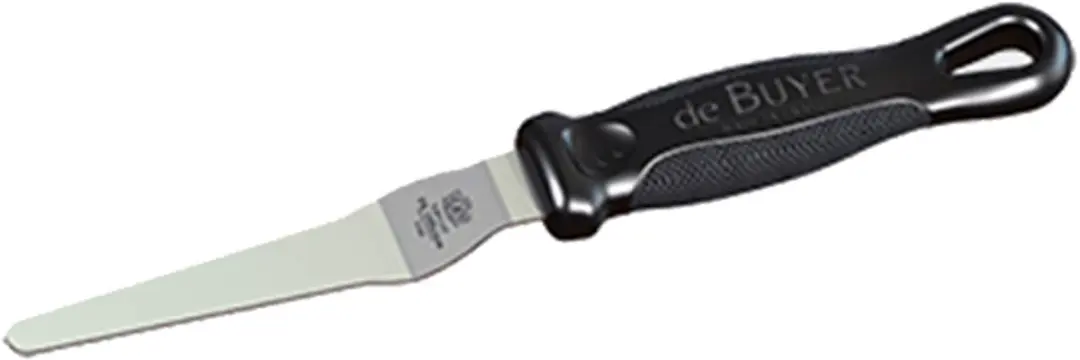 DeBuyer Mini Haakse Spatel 8cm - Roestvrijstaal - afbeelding 3 van 3