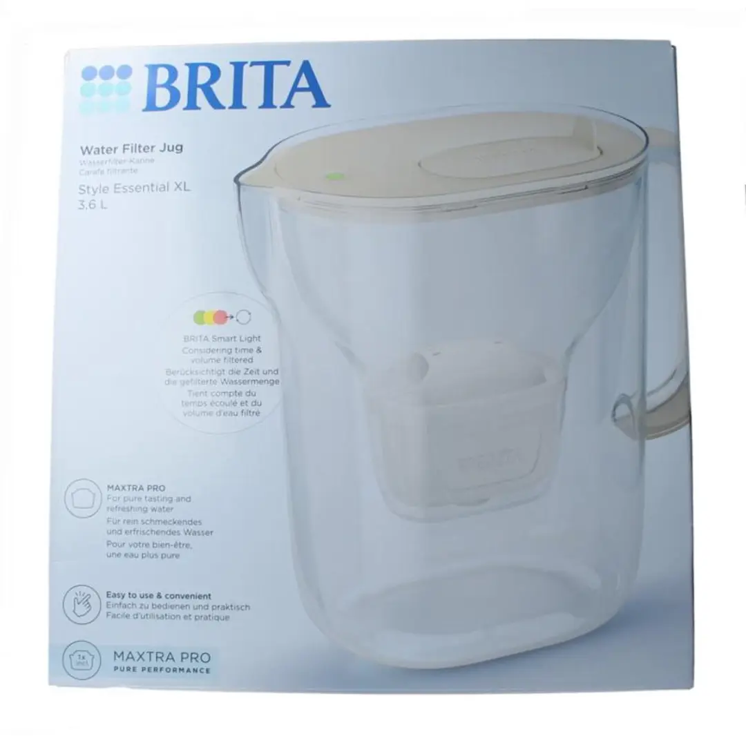 BRITA Waterfilterkan Style Essential XL 3,6L - Sand - MAXTRA PRO - afbeelding 6 van 6