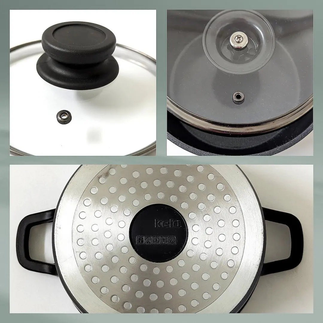 Kela Atura Kookpan 3.2L - Zwart - PFAS/PTFE-vrij