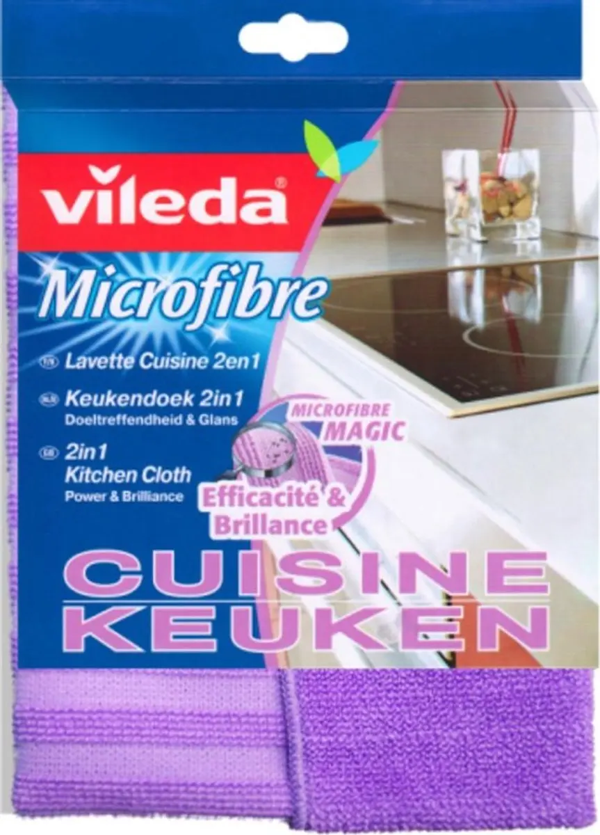 Vileda 2W1 Keukendoekje Power Zone - Paars - afbeelding 6 van 6