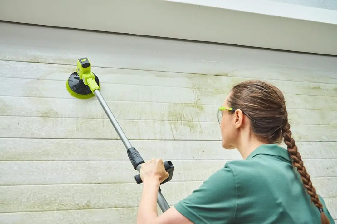 Ryobi R18TPS One+ Telescopische Power Schrobber - 18V 2.0Ah - Groen/Zwart - afbeelding 6 van 6