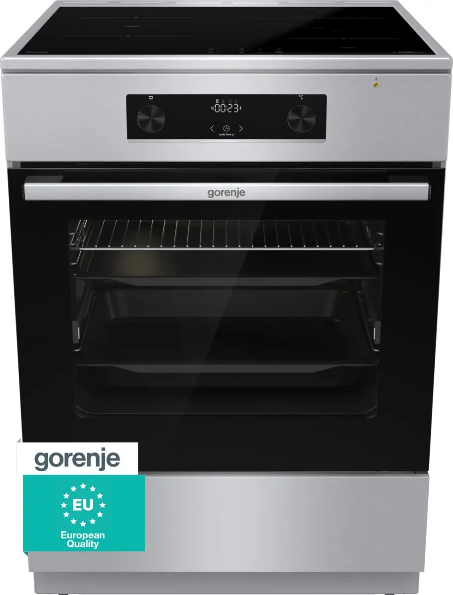 Gorenje GEIT6C60XPG Inductiefornuis 7,6kW - 4 Zones - 1 Oven