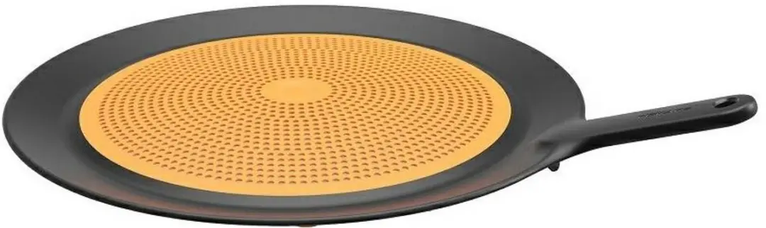 Fiskars Funcional Form Spatdeksel Ø30cm - Silicone - Zwart/Oranje
