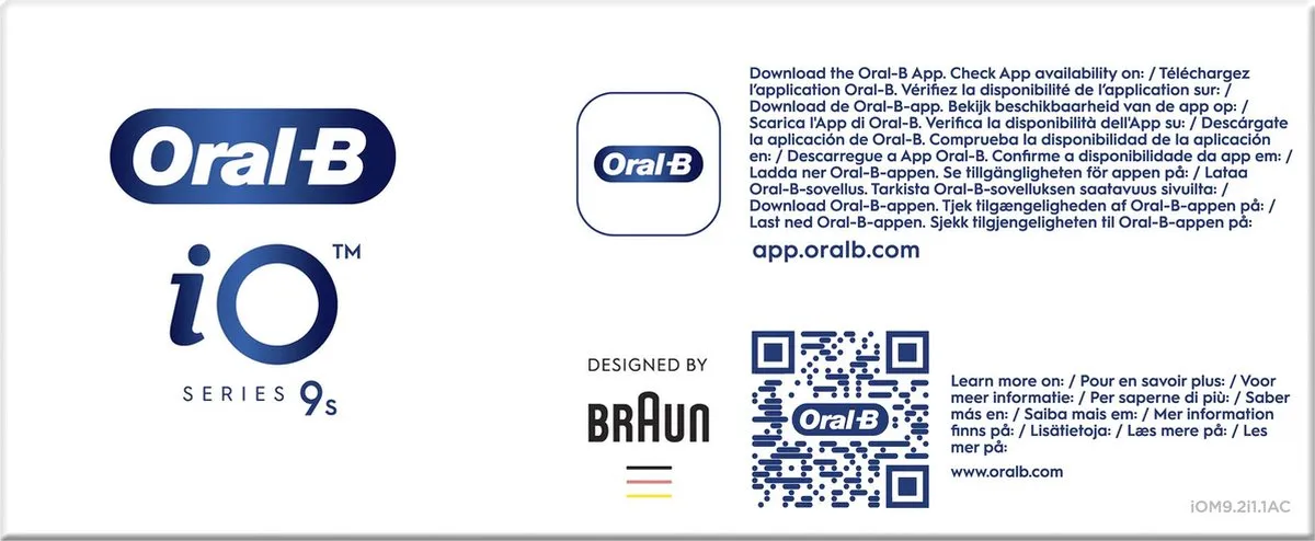 Oral-B iO 9S Tandenborstel - Wit
