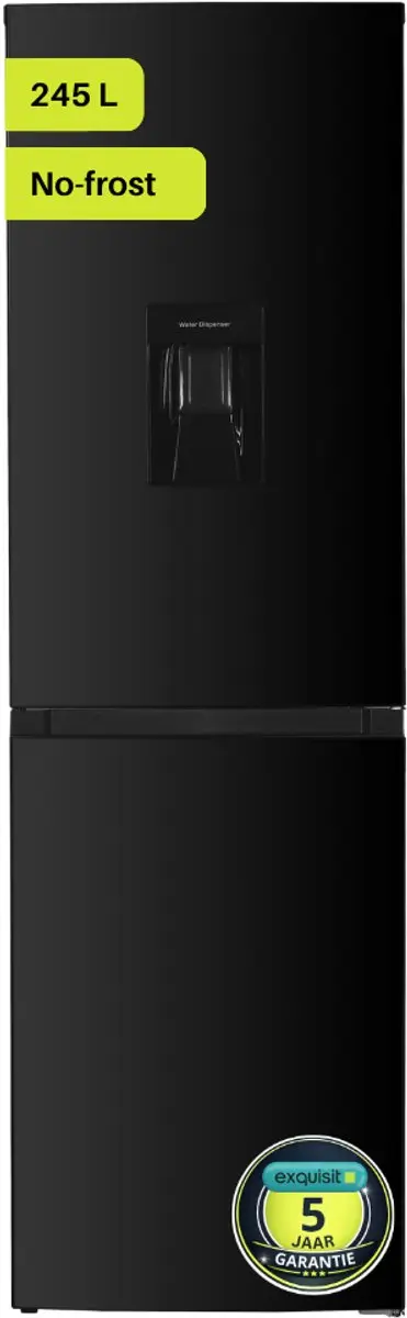 Exquisit KGC245-80-NF-W-040DB Koel-vriescombinatie 245L