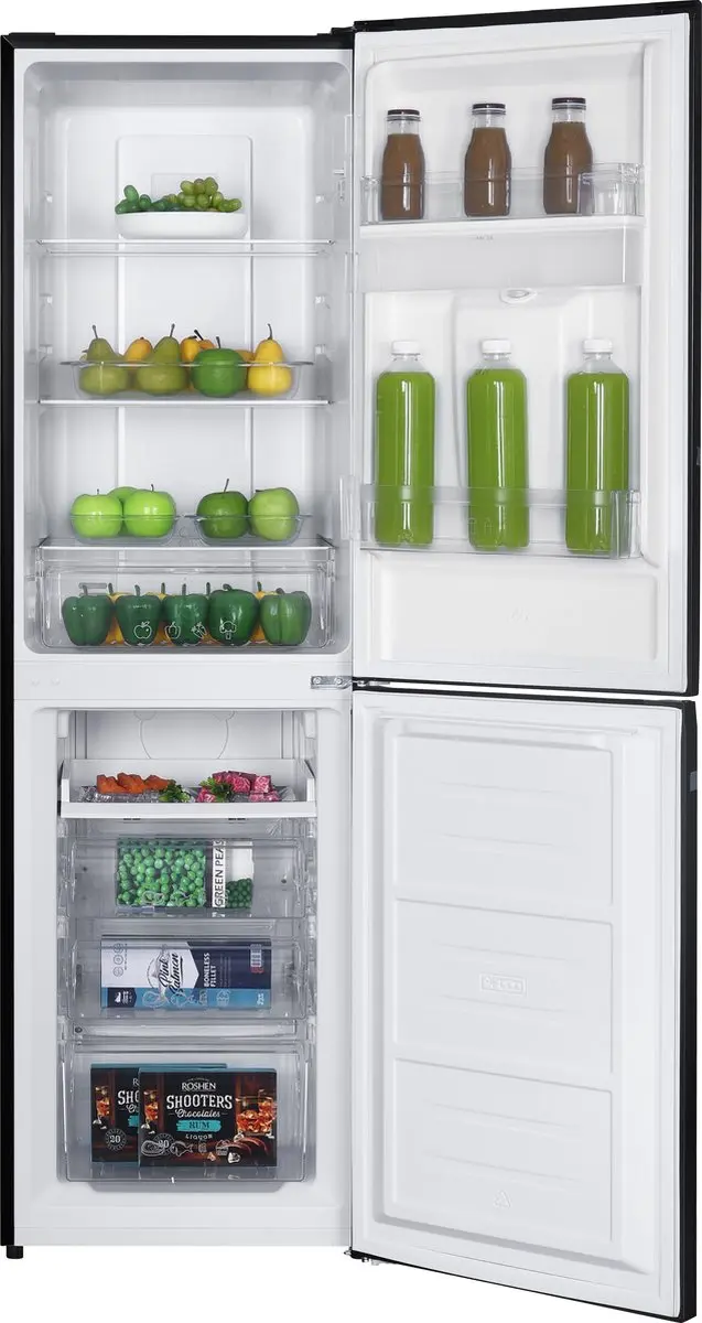 Exquisit KGC245-80-NF-W-040DB Koel-vriescombinatie 245L - No-Frost - Zwart
