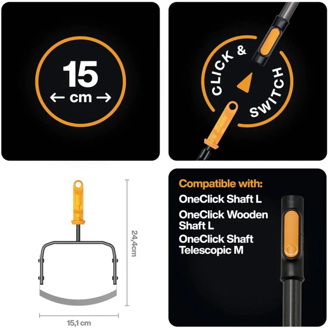 Fiskars QuikFit Onkruidverwijderaar 1080696 - 151mm