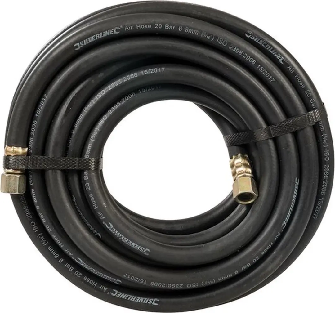 Silverline Rubberen Perslucht Slang 10m - Ø8mm