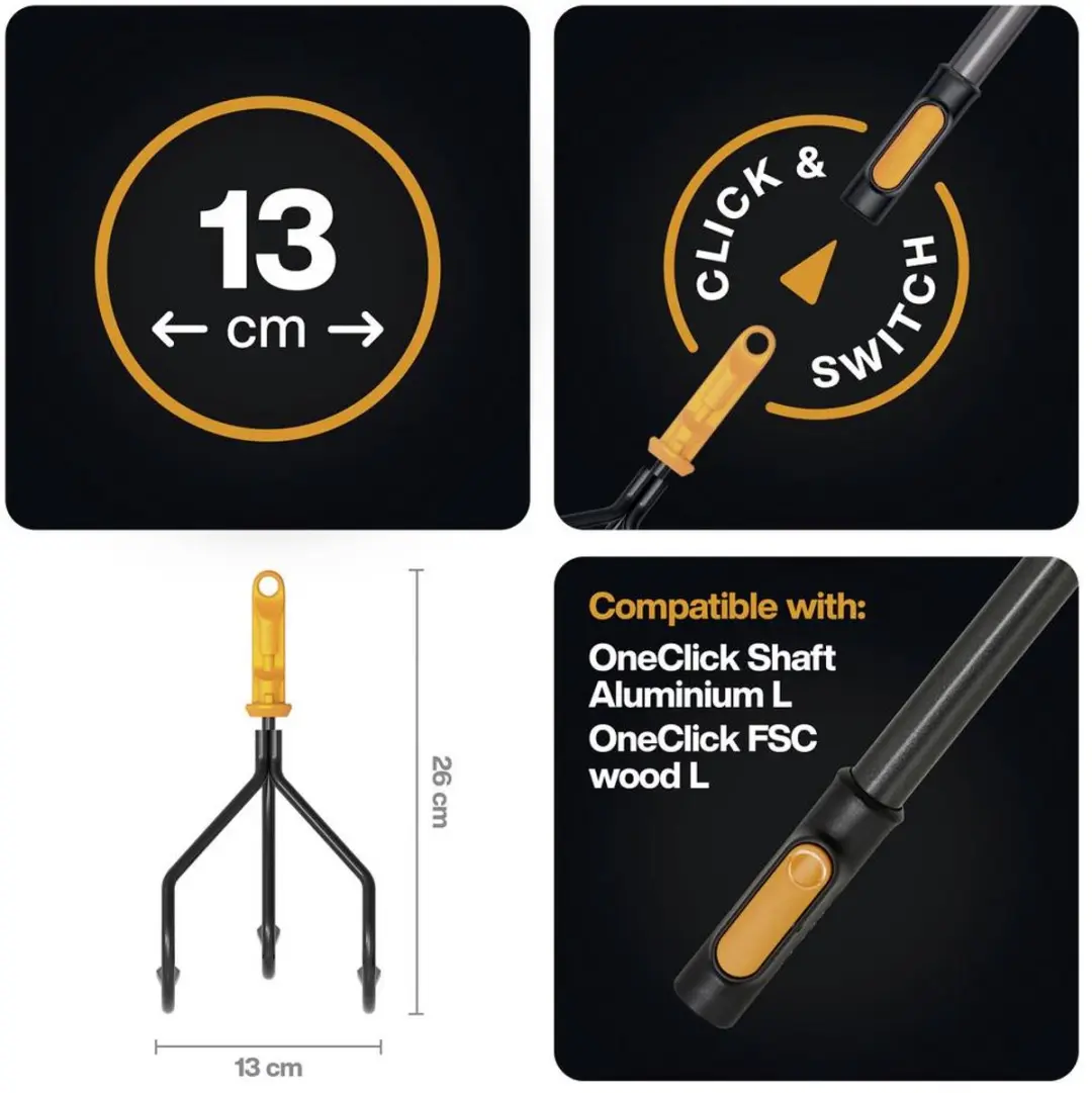 Fiskars QuikFit Krabber 130mm - 1 Stuk