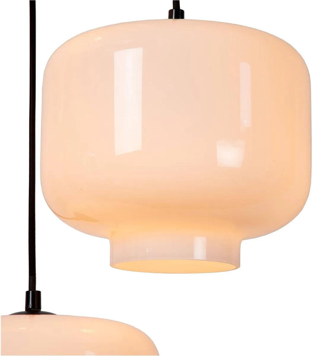Lucide Medine Hanglamp Ø46cm - 3xE27 Opaal