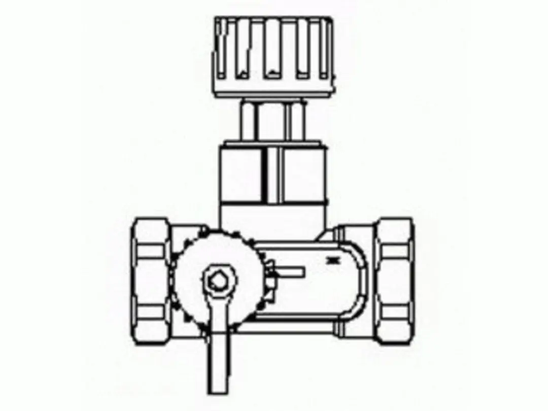 Danfoss USV-M 32 Strangafsluiter Rp 1 1/4 - Wit - afbeelding 2 van 2