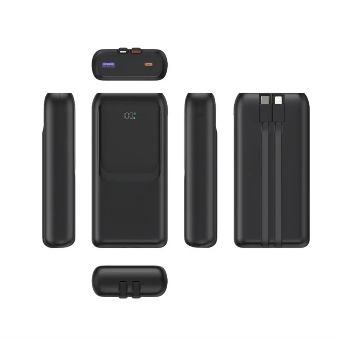 Gembird Powerbank 20000mAh - 20W - USB-C/QC3.0 - Zwart