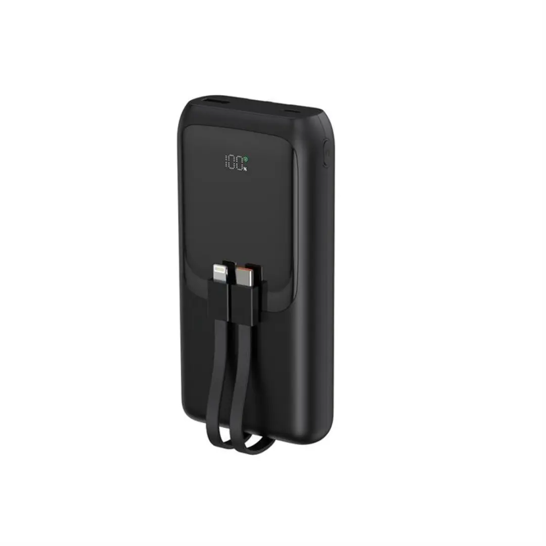 Gembird Powerbank 20000mAh - 20W - USB-C/QC3.0 - Zwart