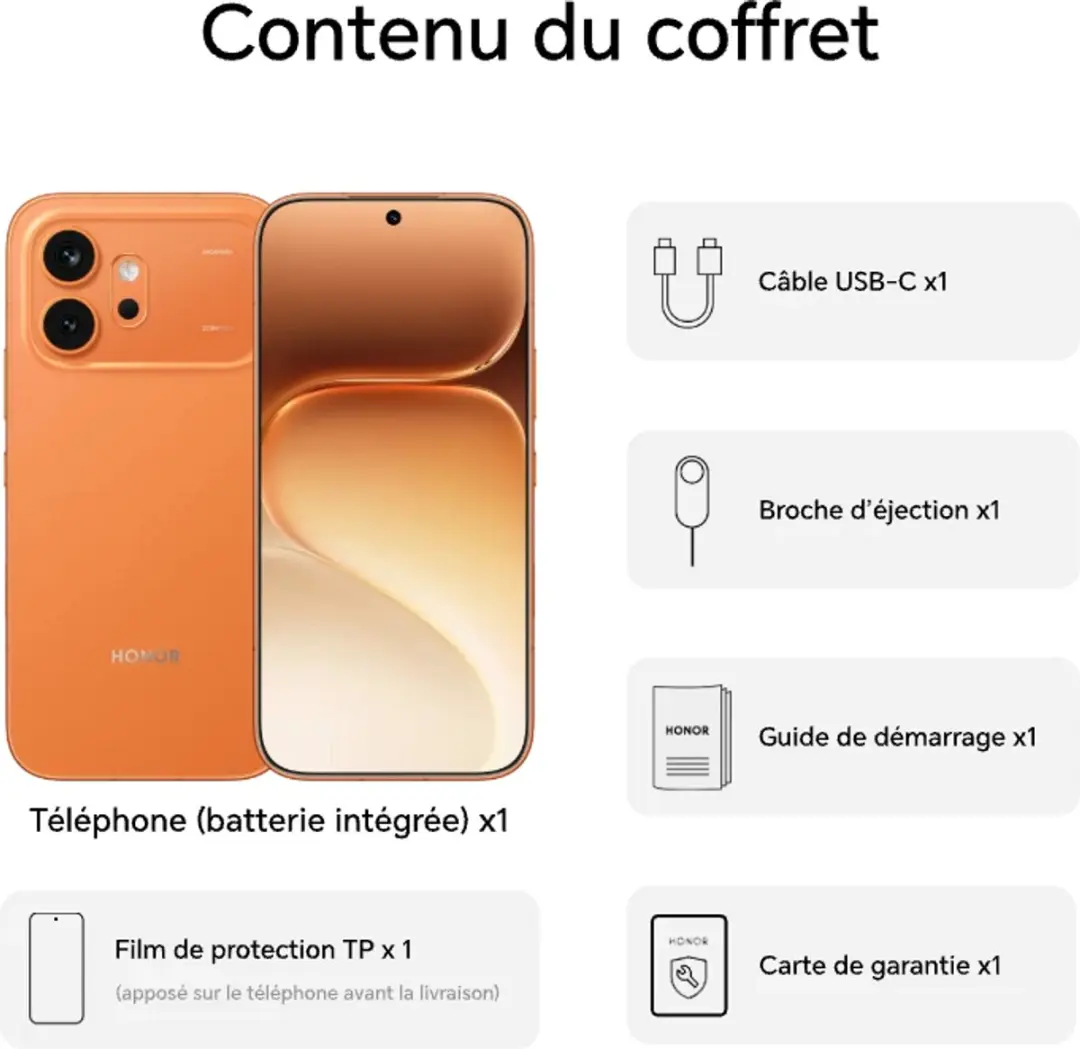 Honor 600 5G VKJ-NX9 Smartphone - 8GB/512GB - Oranje