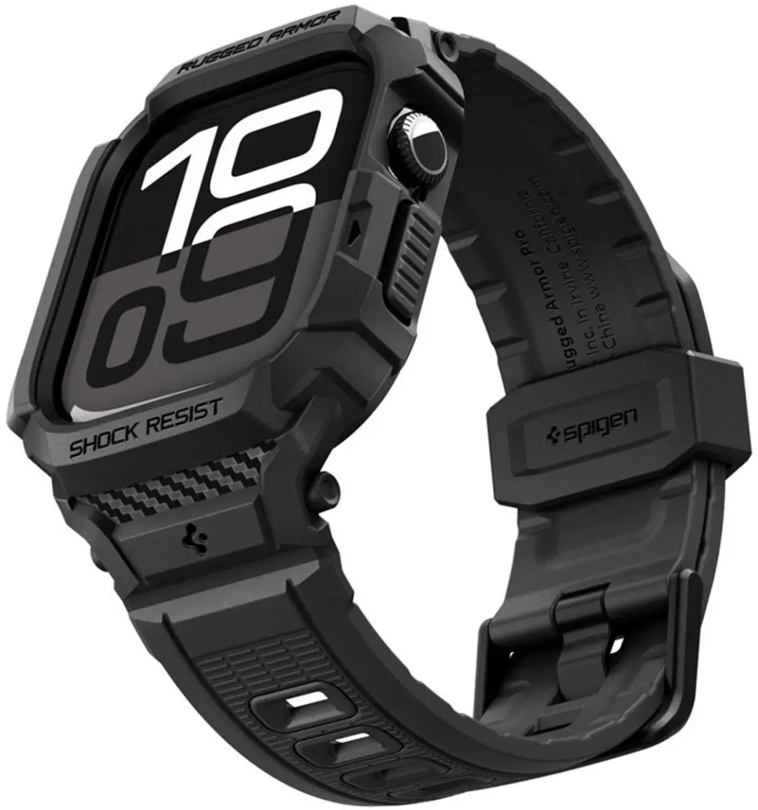 Spigen Rugged Armor Pro 2 Hoesje Apple Watch 11 46mm - Matzwart