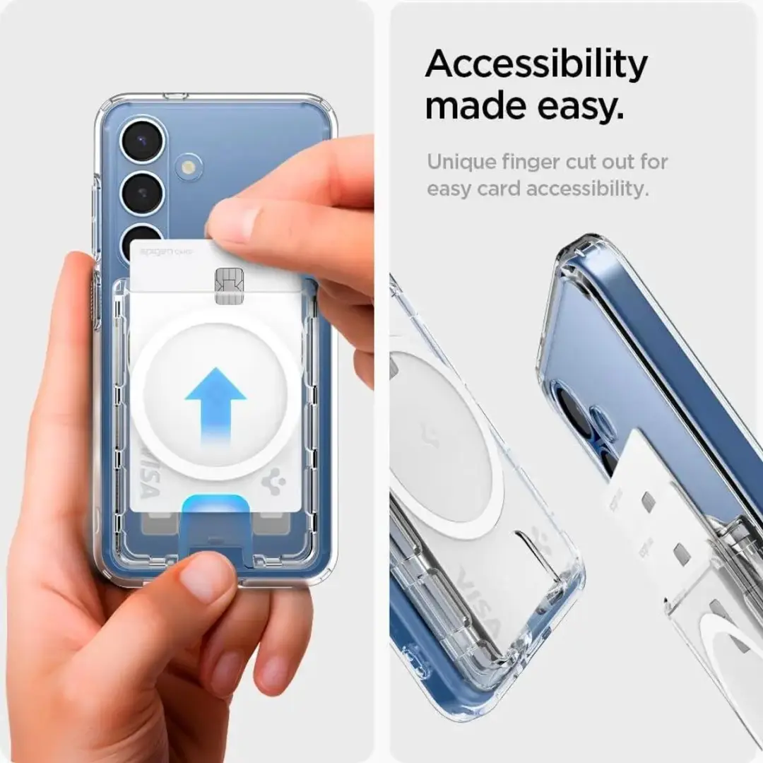 Spigen Ultra Hybrid Kaarthouder - 3 Stuks - Transparant