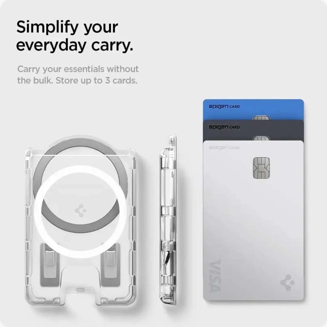 Spigen Ultra Hybrid Kaarthouder - 3 Stuks - Transparant