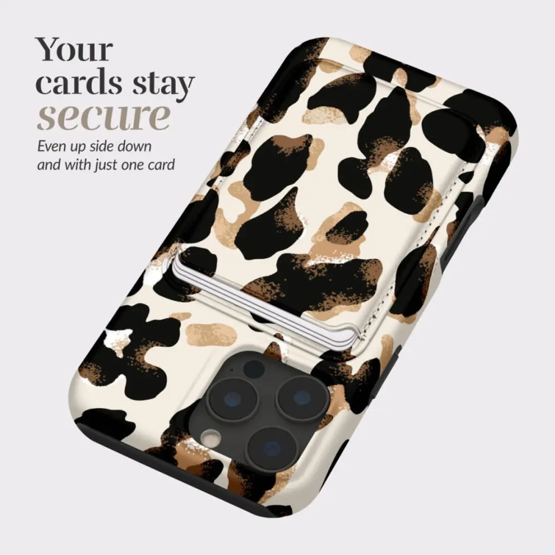 Mio Card Holder MIOCHMCLEO Magnetische Kaarthouder - 3 Pasjes - Leopard