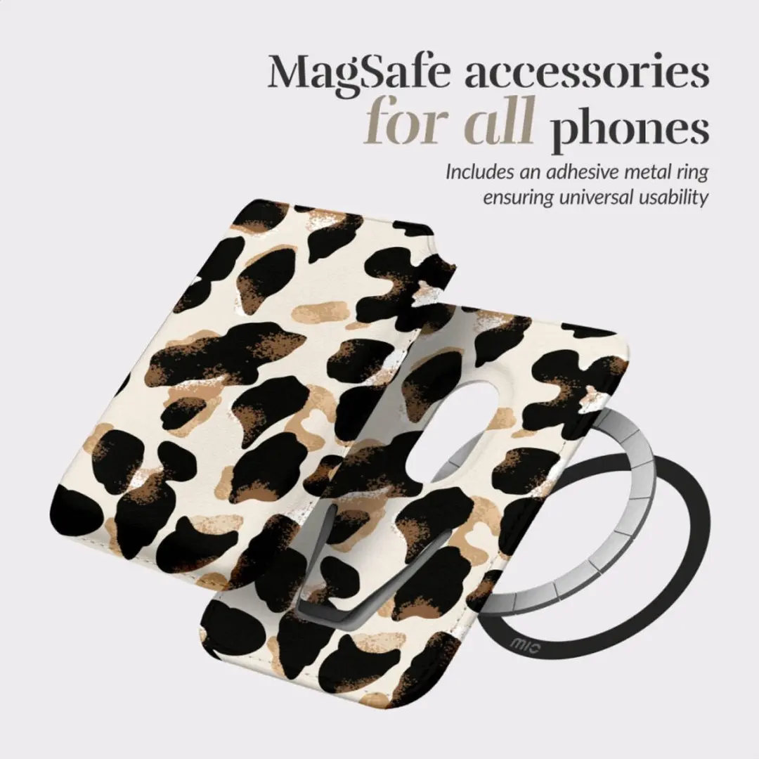 Mio Card Holder MIOCHMCLEO Magnetische Kaarthouder - 3 Pasjes - Leopard