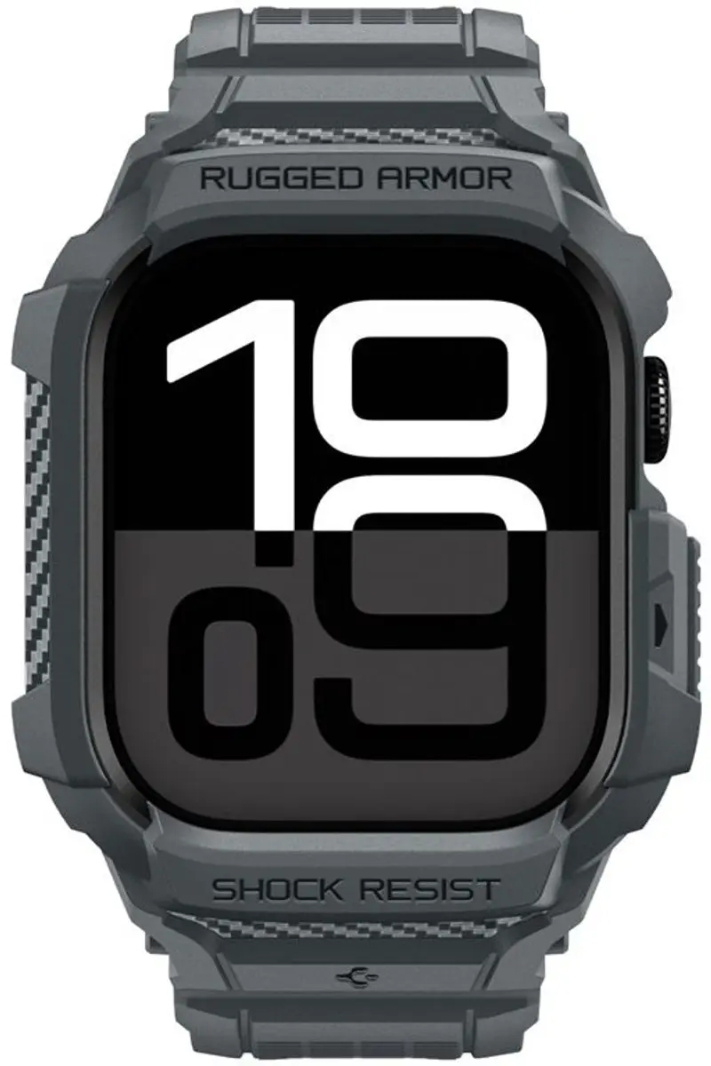 Spigen Rugged Armor Pro 2 Hoesje Apple Watch 11 46mm - Donkergrijs