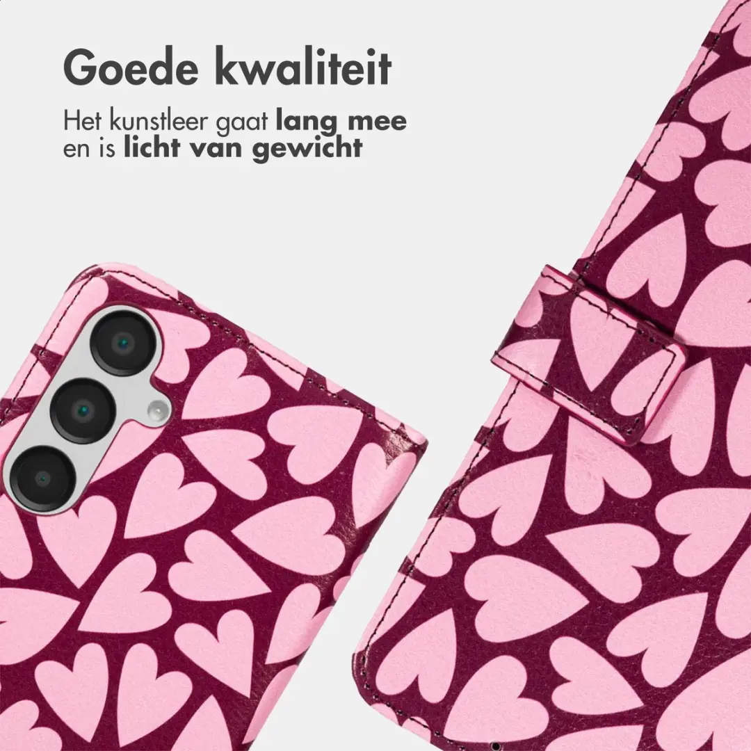 Imoshion Galaxy A55 Hoesje 3 Pasjes - Hearty Blush