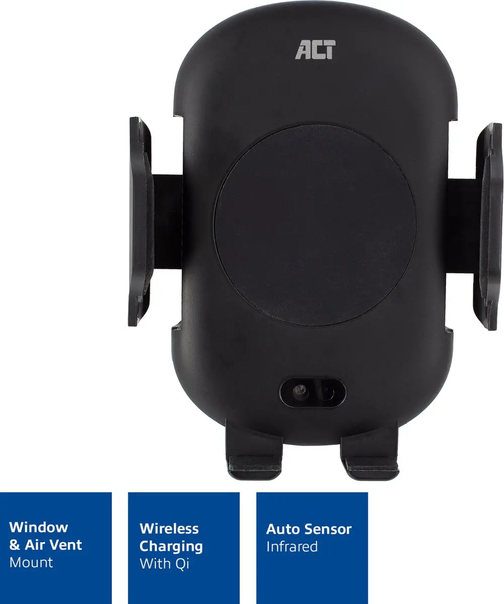 ACT AC9010 Automatische Smartphone Houder - Zwart