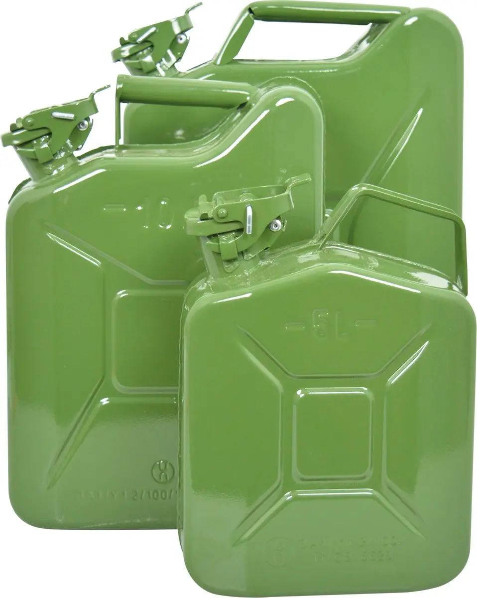 Carpoint Benzinekan Metaal 20L - Groene kleur