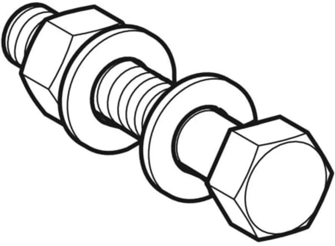 Geberit Flensverbinding Schroeven M16 - 55 Stuks - Zink