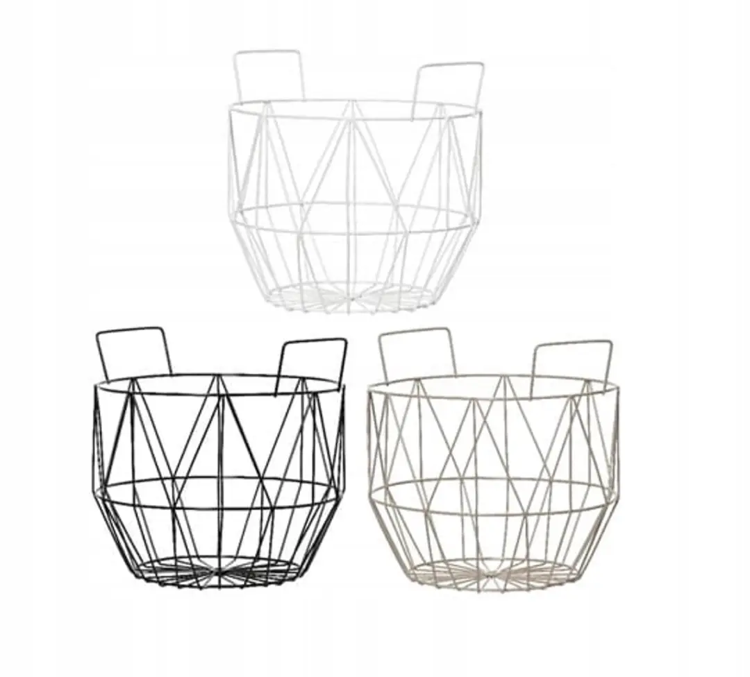 Decoris Ronde Metalen Mand 22,5cm