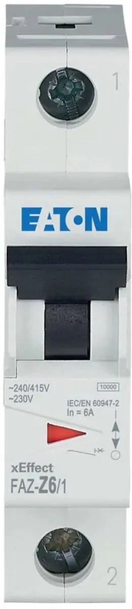 Eaton Leidingbeveiligingsschakelaar 6A 1P Z