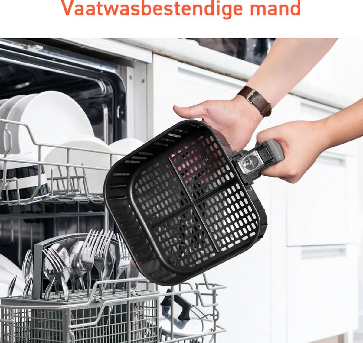 Cosori XL Airfryer 5.5L - 1700W - 11 Programma's - Zwart