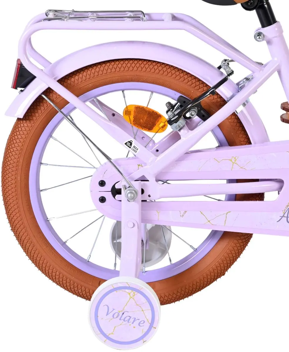 Volare Ashley Kinderfiets 16 inch - Lila - Twee Handremmen