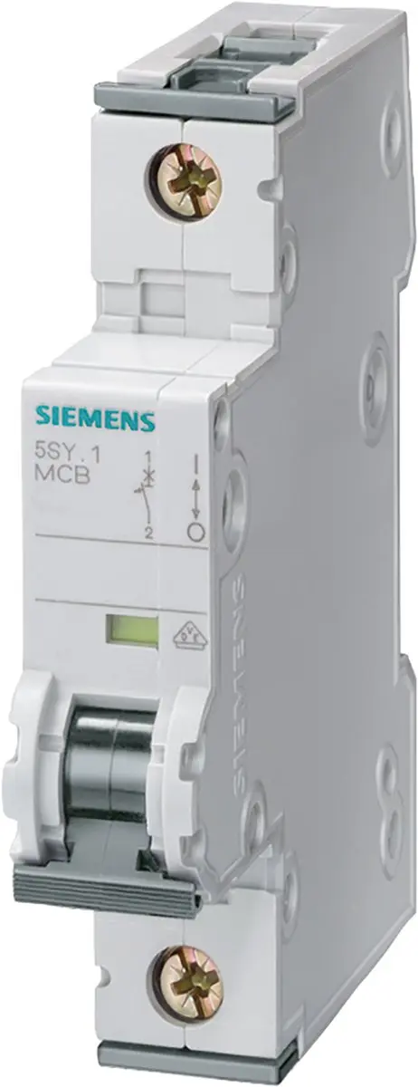 Siemens 5SY4106-7 Zekeringautomaat 1-fasig 6A - Zwart